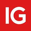 IG: Röd och vit logo